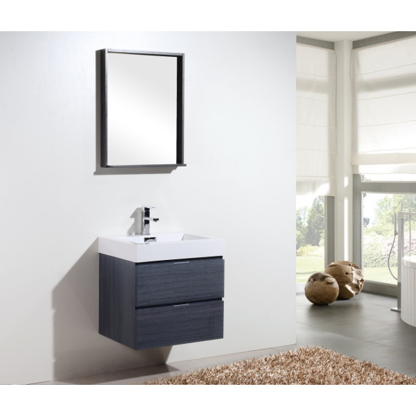 KubeBath BSL24 Bliss 24" Wall Mount Modern Bathroom Vanity