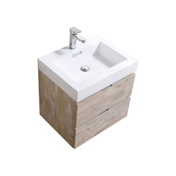 KubeBath BSL24 Bliss 24" Wall Mount Modern Bathroom Vanity