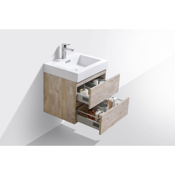 KubeBath BSL24 Bliss 24" Wall Mount Modern Bathroom Vanity