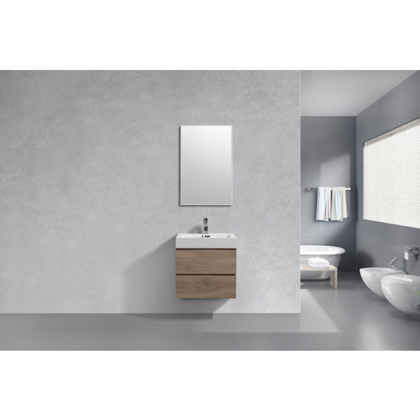 KubeBath BSL24 Bliss 24" Wall Mount Modern Bathroom Vanity