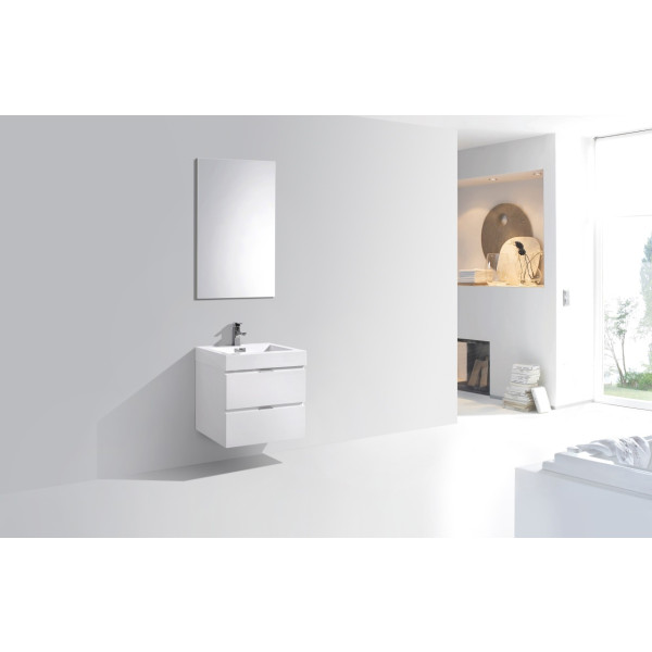 KubeBath BSL24 Bliss 24" Wall Mount Modern Bathroom Vanity
