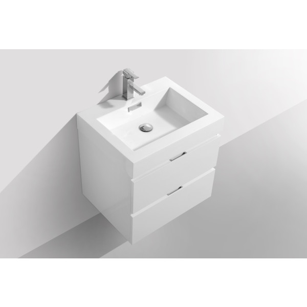 KubeBath BSL24 Bliss 24" Wall Mount Modern Bathroom Vanity