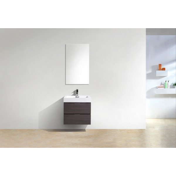 KubeBath BSL24 Bliss 24" Wall Mount Modern Bathroom Vanity