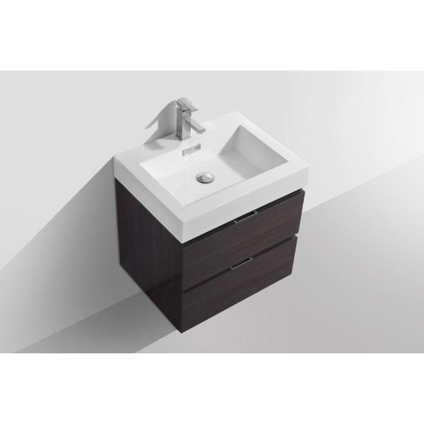 KubeBath BSL24 Bliss 24" Wall Mount Modern Bathroom Vanity