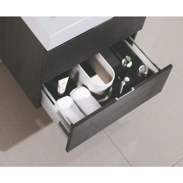 KubeBath BSL30 Bliss 30 Inch Wood Wall Mounted Modern Bathroom Vanity