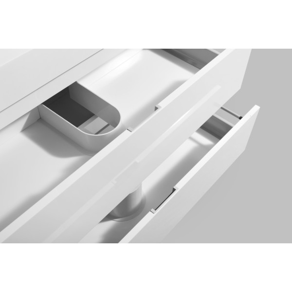 KubeBath BSL36 Bliss Wood 36 Inch Wall Mounted Modern Bathroom Vanity