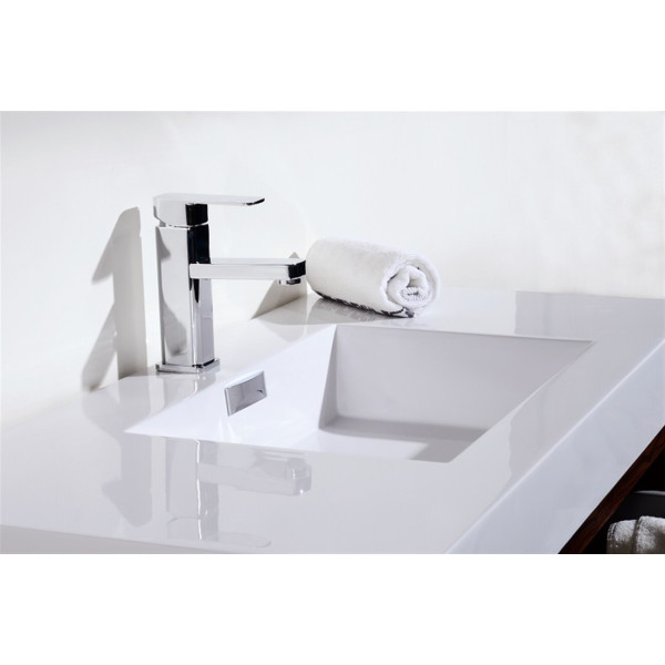 KubeBath BSL40 Bliss Wall Mount Modern Bathroom Vanity With Drawers