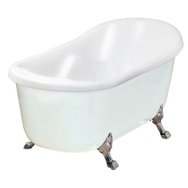 Aston Global BT686-II Acrylic Slipper Claw Foot Tub with Tub Mount Faucet