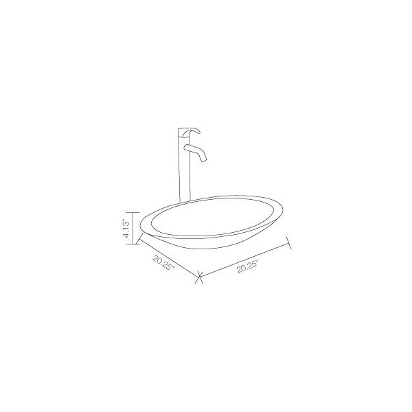 Control Brand BW6583MW The Schreyer True Solid Surface Sink Vessel