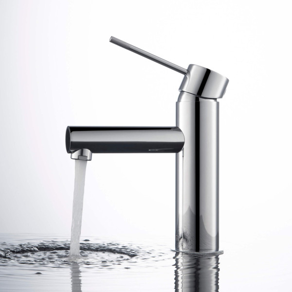 KIBI C-KBF1010CH-KPW100CH Circular X Bathroom Vanity Faucet with Pop Up Drain