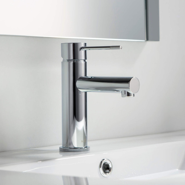 KIBI C-KBF1010CH-KPW100CH Circular X Bathroom Vanity Faucet with Pop Up Drain