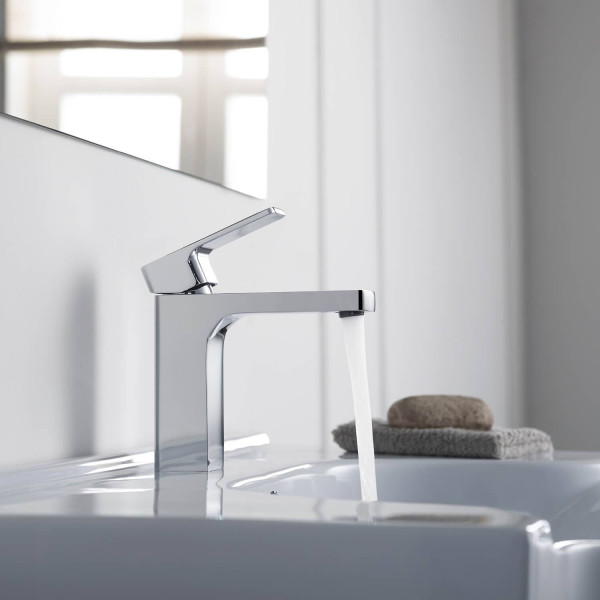 KIBI C-KBF1017CH-KPW100CH Blaze Bathroom Vanity Sink Faucet with Pop Up Drain