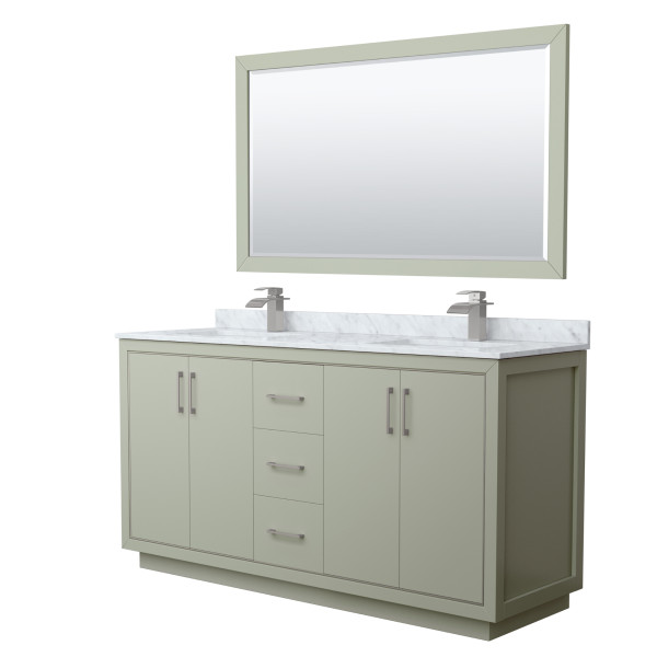 Wyndham WCF111166D..CMUNSM58 Icon 66 Inch Double Bathroom Vanity