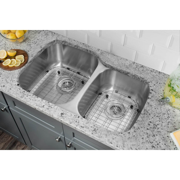 Cahaba CA121232 16 Gauge Double KitchenSink w Grid Set and Drain Assemblies