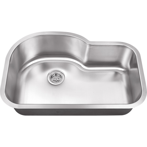 Cahaba CA122632 18 Gauge Single Bowl Eurostyle Kitchen Sink With Grid Set