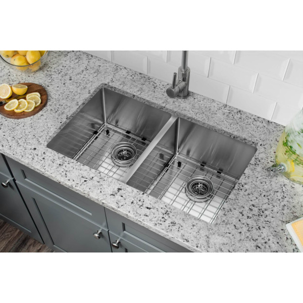 Cahaba CA221132 16 Gauge S. Steel KitchenSink w Grid Set & Drain Assemblies