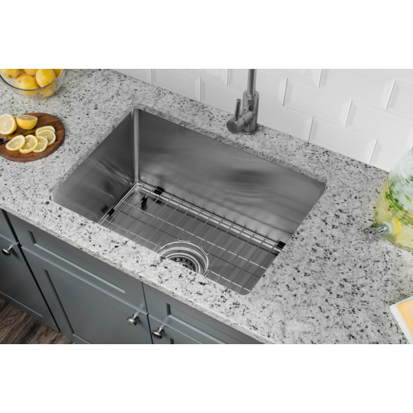 Cahaba CA221SB23 16 Gauge Kitchen/Bar Sink With Grid Set & Drain Assembly