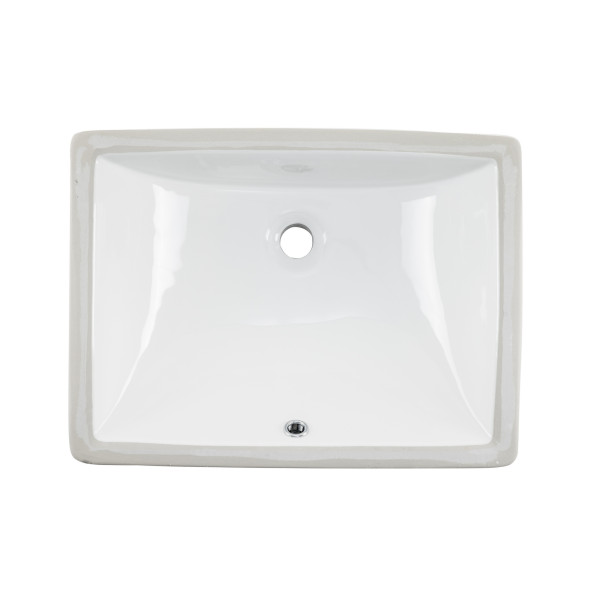 Cahaba CA425T1813 Biscuit Or White Glazed Porcelain Bathroom Sink