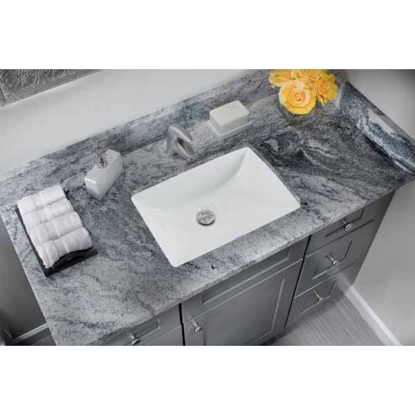Cahaba CA425T1813 Biscuit Or White Glazed Porcelain Bathroom Sink