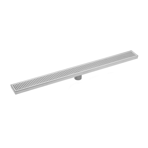 Cahaba CAHSP26 26 Inch Stainless Steel Square Grate Linear Shower Drain