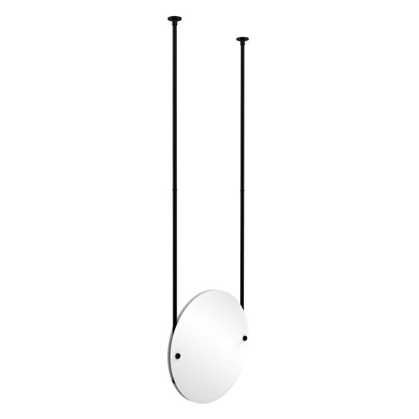 Allied Brass CH-90 Round Ceiling-hung Mirror with Solid Brass Hardware