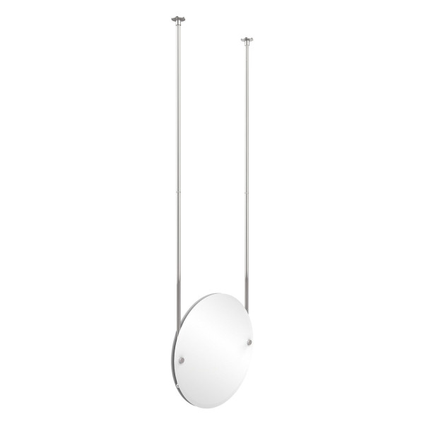 Allied Brass CH-90 Round Ceiling-hung Mirror with Solid Brass Hardware