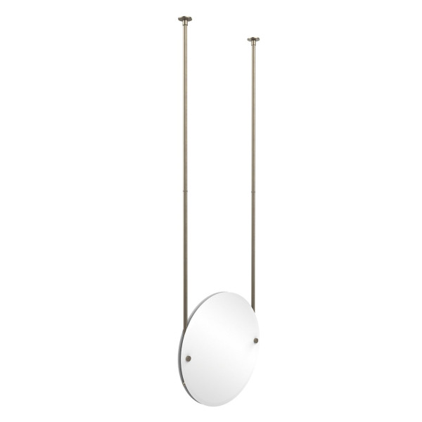 Allied Brass CH-90 Round Ceiling-hung Mirror with Solid Brass Hardware