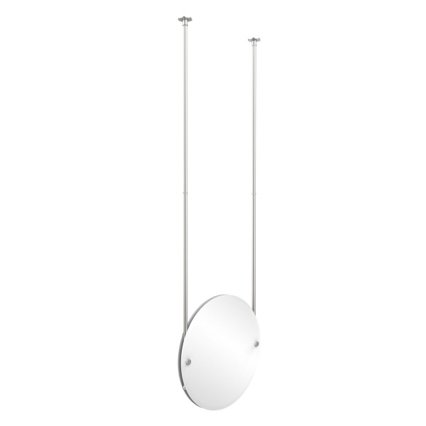 Allied Brass CH-90 Round Ceiling-hung Mirror with Solid Brass Hardware