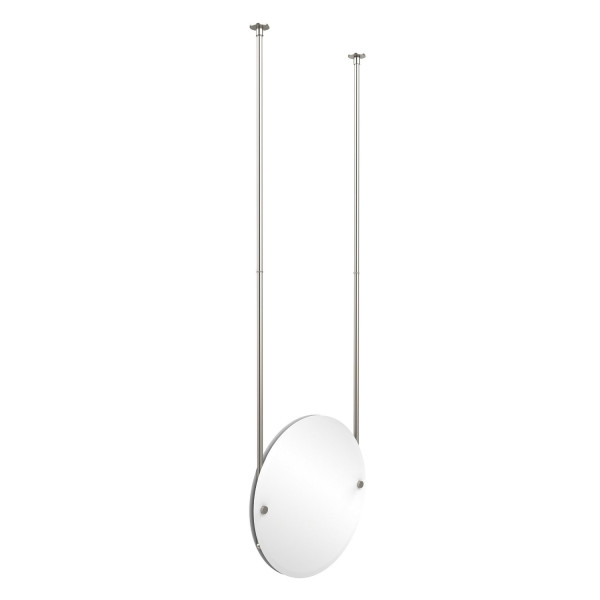Allied Brass CH-90 Round Ceiling-hung Mirror with Solid Brass Hardware