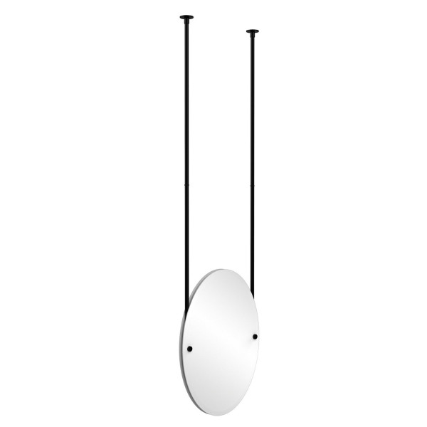 Allied Brass CH-91 Oval Ceiling-hung Mirror with Solid Brass Hardware