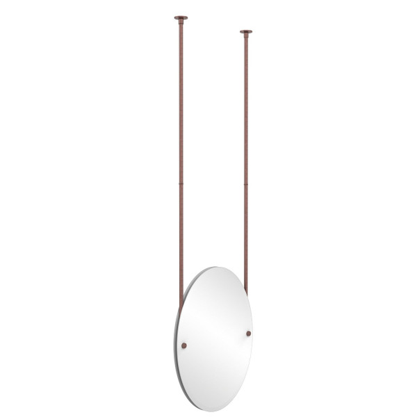 Allied Brass CH-91 Oval Ceiling-hung Mirror with Solid Brass Hardware