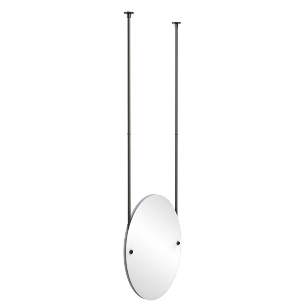 Allied Brass CH-91 Oval Ceiling-hung Mirror with Solid Brass Hardware