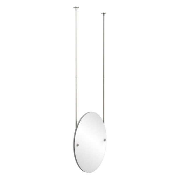 Allied Brass CH-91 Oval Ceiling-hung Mirror with Solid Brass Hardware