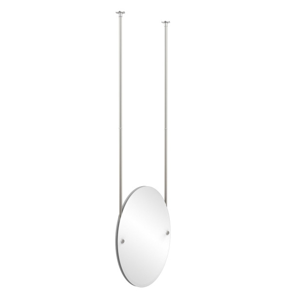 Allied Brass CH-91 Oval Ceiling-hung Mirror with Solid Brass Hardware