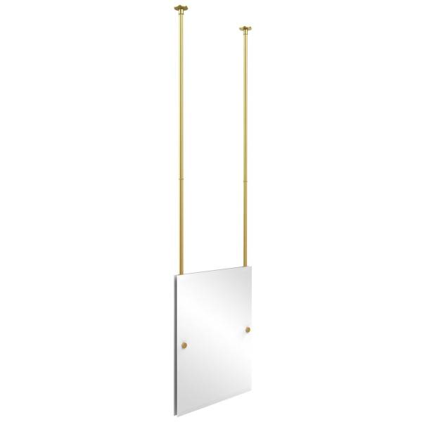 Allied Brass CH-92 Rectangle Ceiling-hung Mirror Solid Brass Hardware
