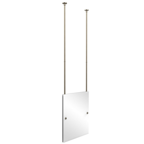 Allied Brass CH-92 Rectangle Ceiling-hung Mirror Solid Brass Hardware