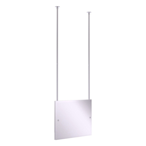 Allied Brass CH-93-SCH Rectangle Ceiling-hung Mirror in Satin Chrome