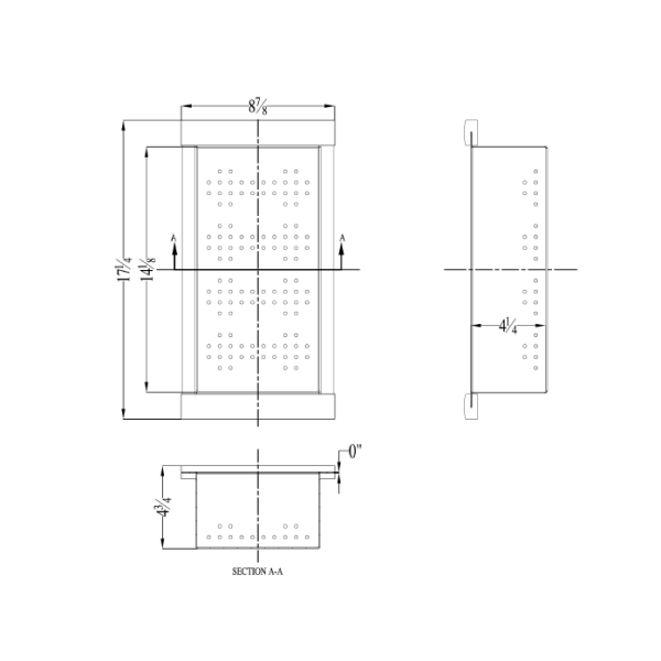 Dawn COL120 Stainless Steel Colander for DSU4120: 17-1/5" x 8-7/8" x 4-3/10"