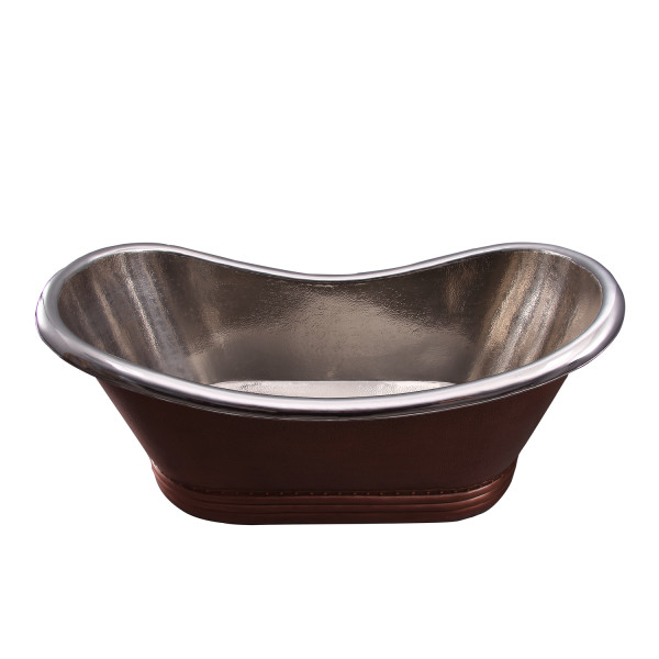 Barclay Ankara COTDSN66P-CN 66 Inch Copper Double Slipper Bathtub