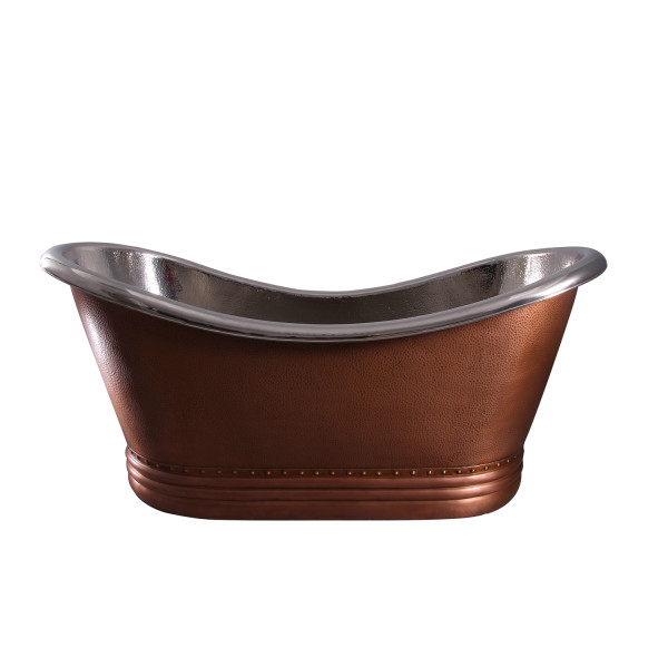 Barclay Ankara COTDSN66P-CN 66 Inch Copper Double Slipper Bathtub