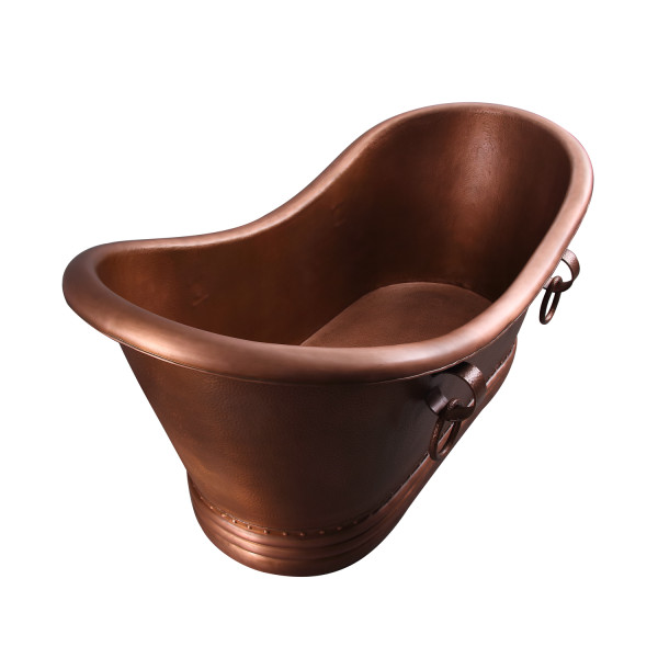 Barclay Baylis COTDSN66S-AC 66 Inch Copper Double Slipper Tub 