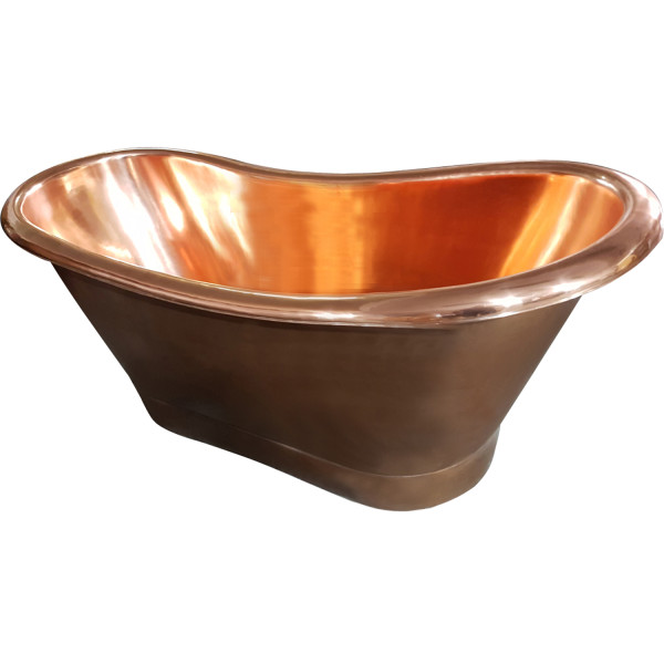Barclay Chopin COTDSN70B-SAP 70 Inch Copper Double Slipper Bathtub