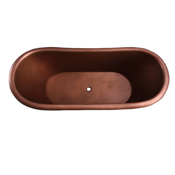 Barclay Carwyn COTDSN72L-SAC 72 Inch Copper Double Slipper Bathtub