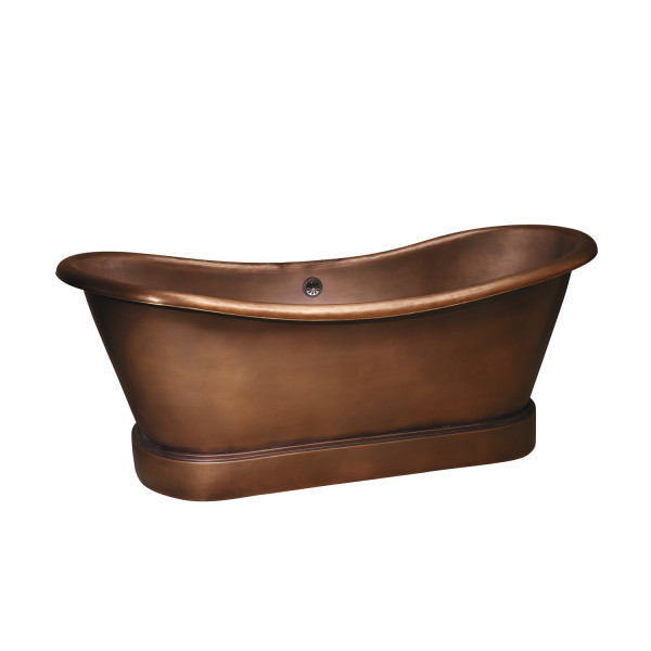 Barclay Carwyn COTDSN72L-SAC 72 Inch Copper Double Slipper Bathtub