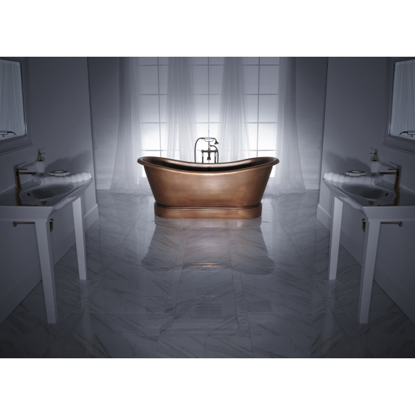 Barclay Carwyn COTDSN72L-SAC 72 Inch Copper Double Slipper Bathtub