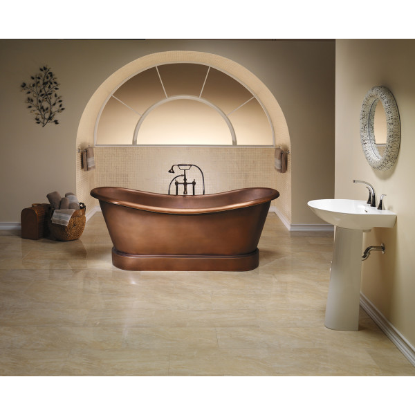 Barclay Carwyn COTDSN72L-SAC 72 Inch Copper Double Slipper Bathtub