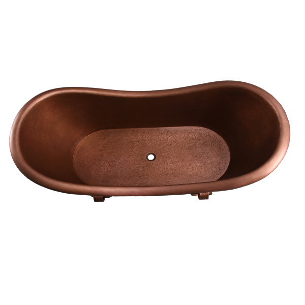 Barclay Bolero  COTDSN72S-AC 72 Inch Copper Double Slipper Tub 