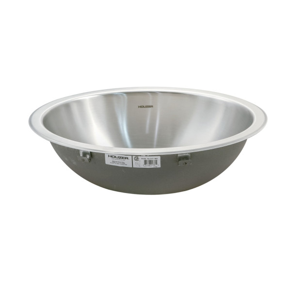 Houzer CRT-1620-1 Opus Conical Topmount Stainless Steel Bowl Lavatory Sink