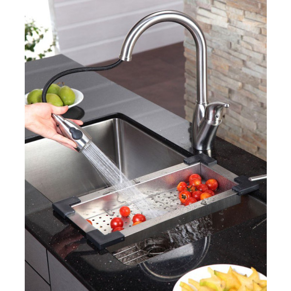 Kraus CS-3 Stainless Steel Colander, 18 1/2 inch