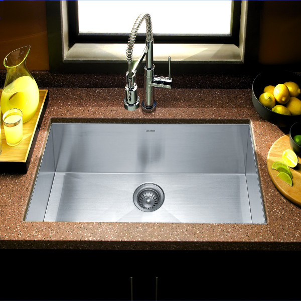 Houzer CTG-3200 Contempo Gourmet Undermount Large Single Bowl Kitchen Sink